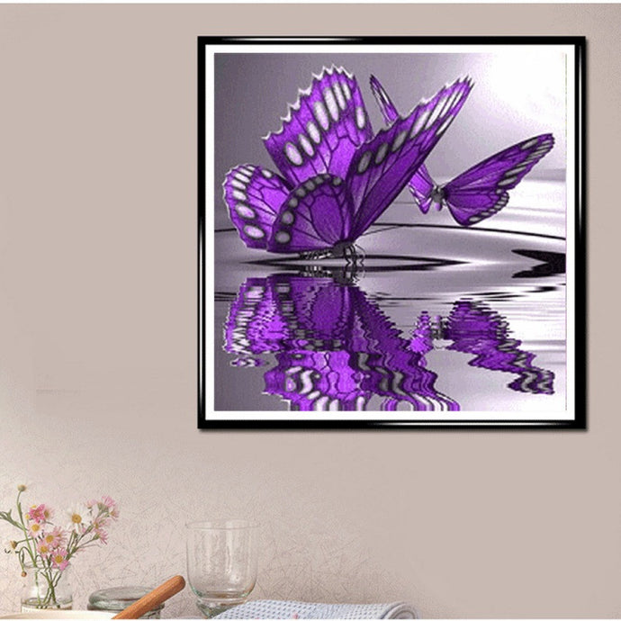 Butterfly Diamond Painting Pictures By Numbers Poster Modular Pictures Modern Wall Panels Home Decor