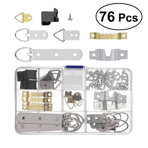 76pcs Photo Frame Hanging Hooks Kit