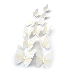 12pcs 3d butterfly wall decor Fridge Magnet Room Decor