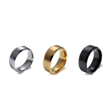Load image into Gallery viewer, New Stainless Steel Ring Titanium Silver Black Gold