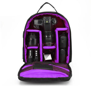 Waterproof multi-functional Digital DSLR Camera Video Bag w/ Rain Cover Small SLR Camera Laptop Bag for Photographer HU-04