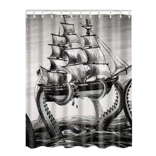 Animal Decor Collection Seascape Shower Curtains