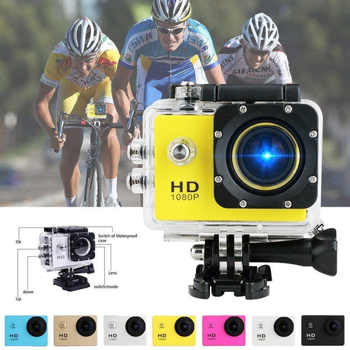 1080P HD 12MP Action Camera Waterproof