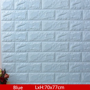 3D Brick Wall Stickers Self-adhesive Panel Decal