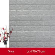 Load image into Gallery viewer, 3D Brick Wall Stickers Self-adhesive Panel Decal