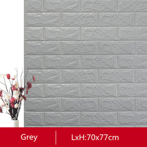 3D Brick Wall Stickers Self-adhesive Panel Decal